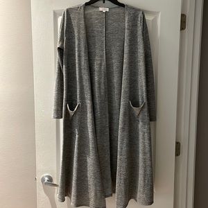 Grey duster cardigan